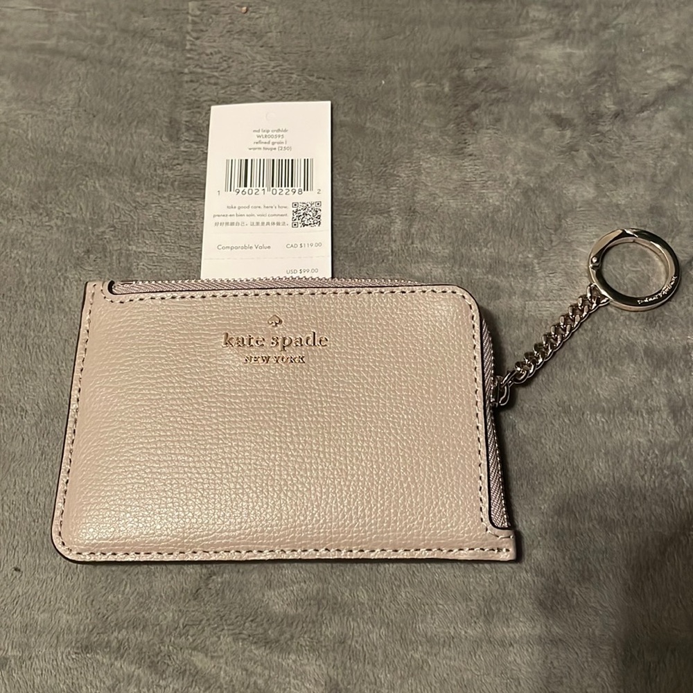 Kate Spade Card/Change Holder with Key Ring.  NWT